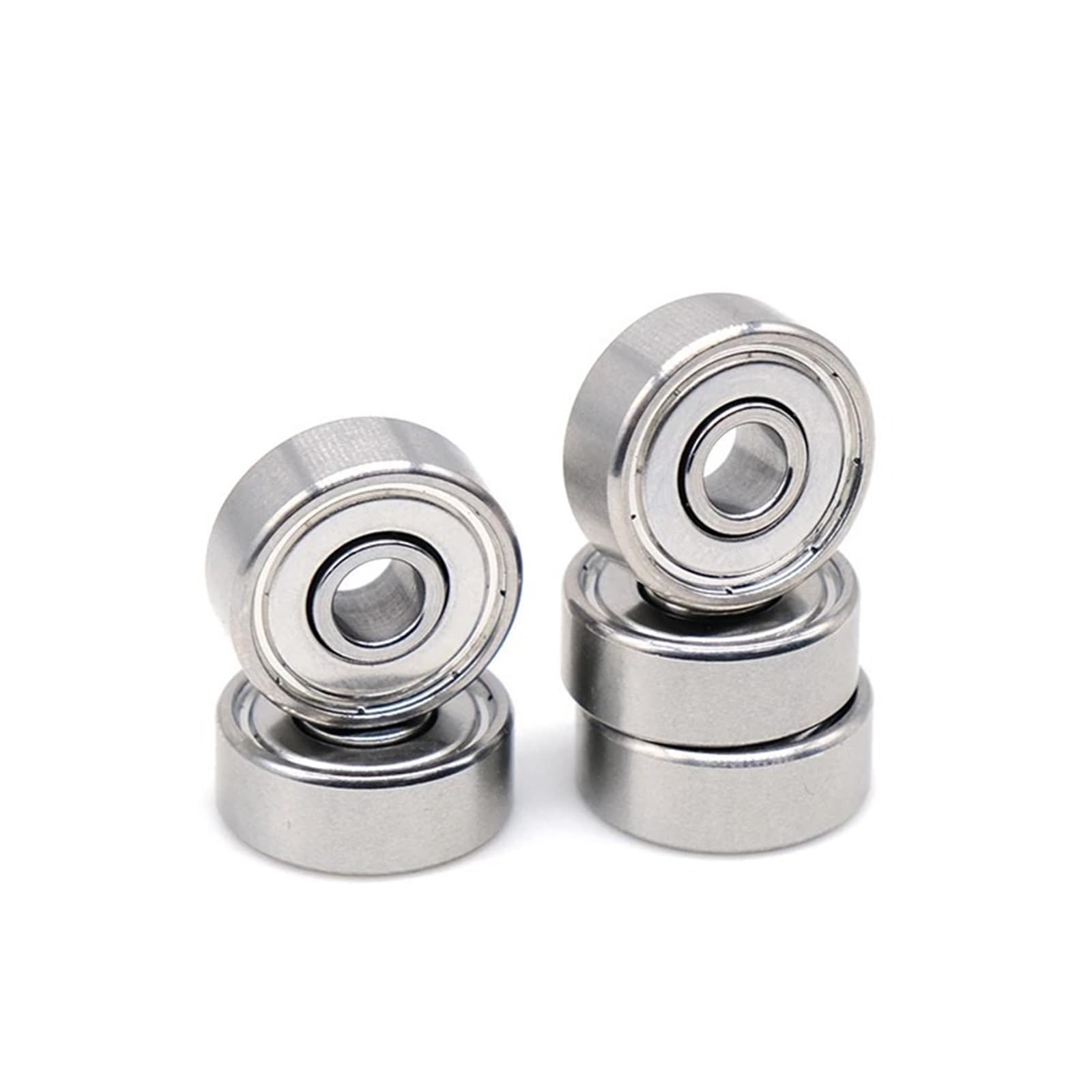Rodamientos de bolas en miniatura de acero cromado 604ZZ, 4 x 12 x 4 mm, 10 unidades