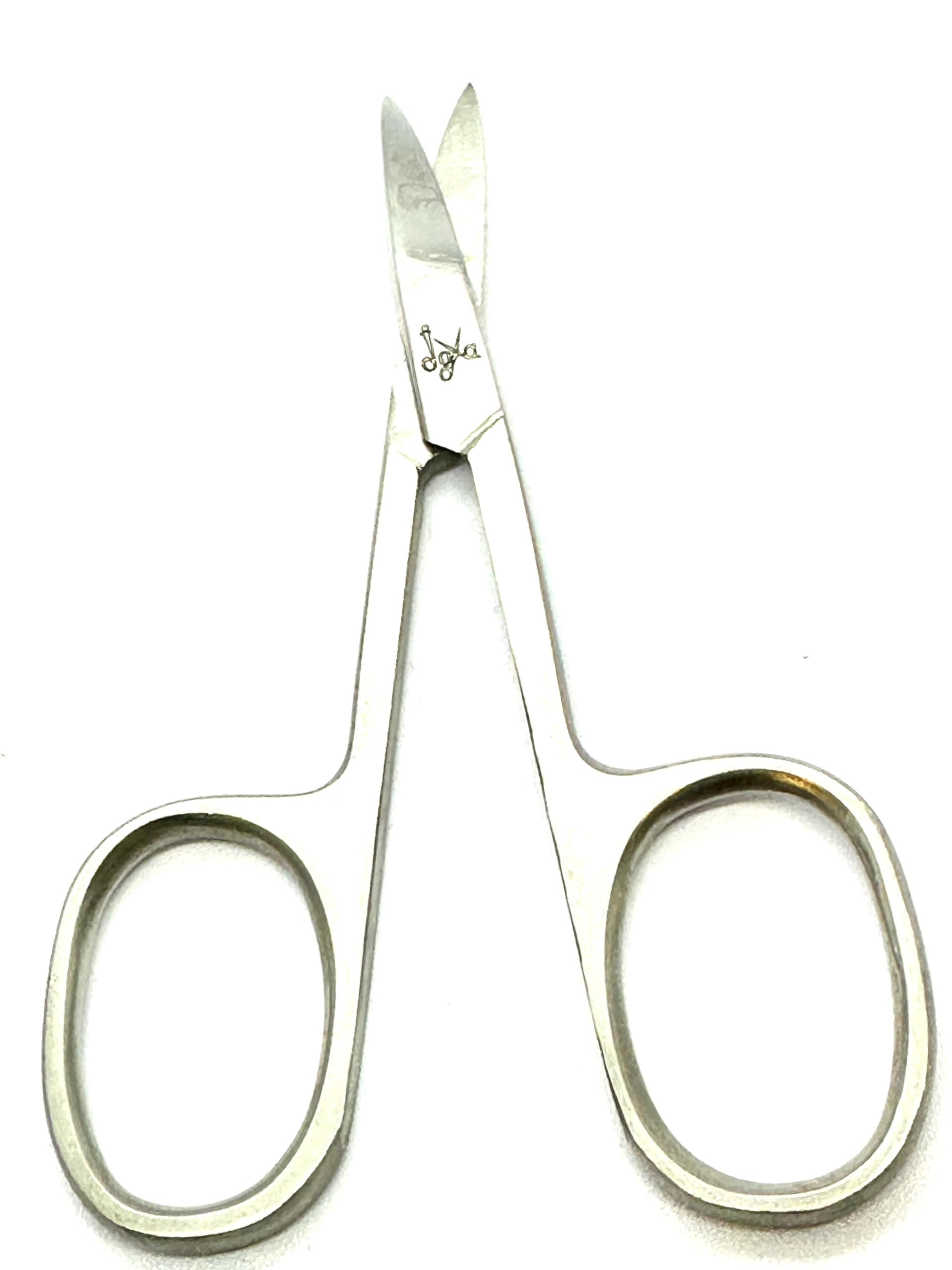 Ciseaux professionnels JOYA pour ongles – Courbe extra tranchante, acier inoxydable, pour cuticules, sourcils, poils du visage, moustache et nez, petite taille et économique.