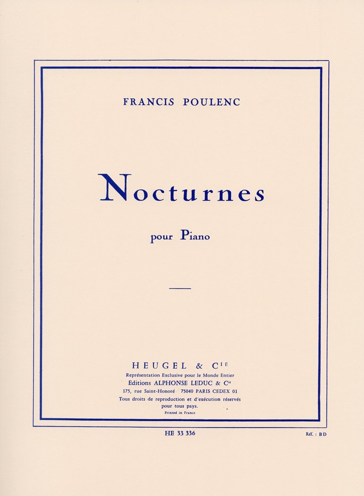 プーランク: 8つのノクターン/ウジェル社/ピアノ・ソロ |本 | 通販