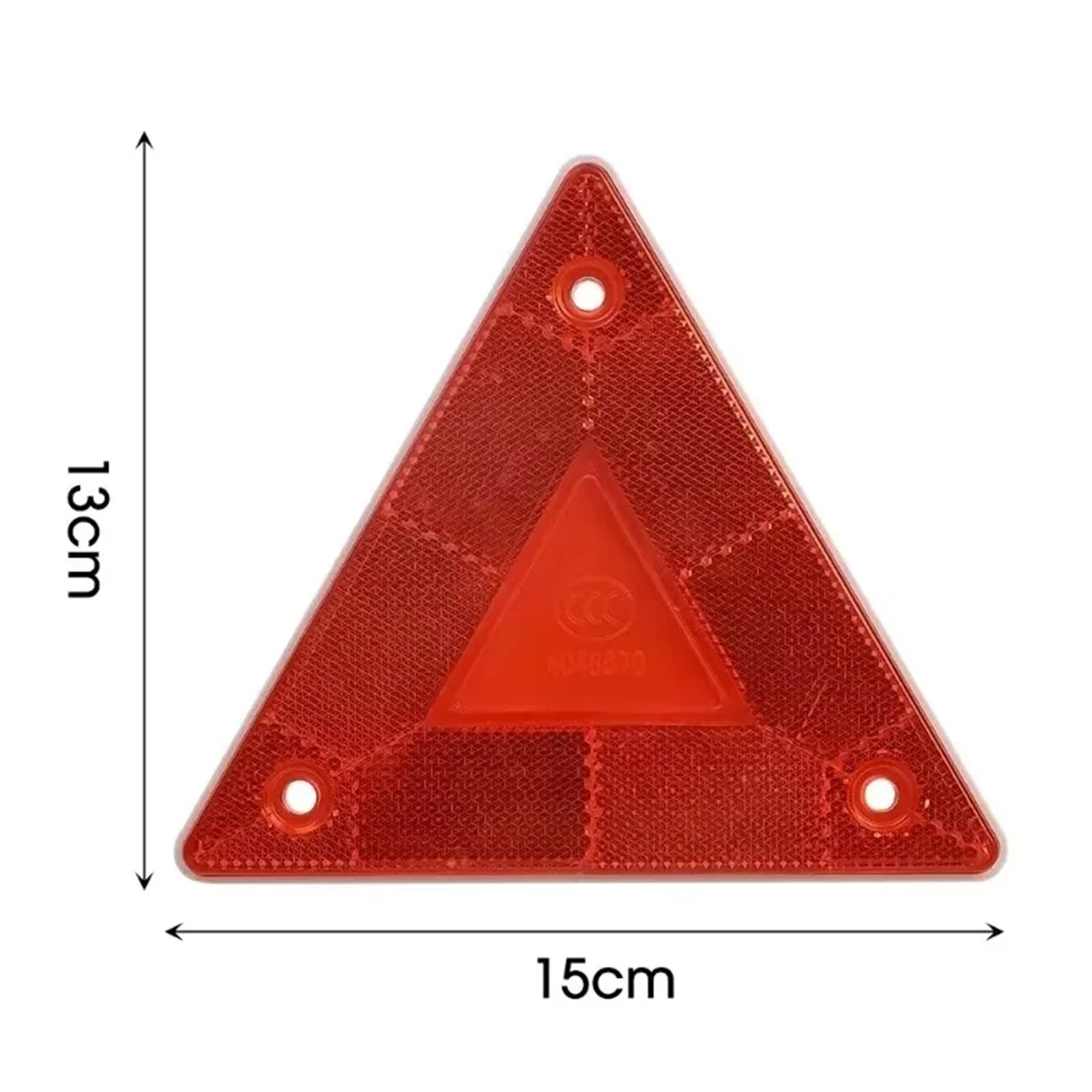 4/3 stücke Rote Dreieck Reflektoren Hinten Sicherheit Warnung for Anhänger Fahrrad Motorrad Lkw Boot Auto Zubehör FüR Lkw(4pcs red)