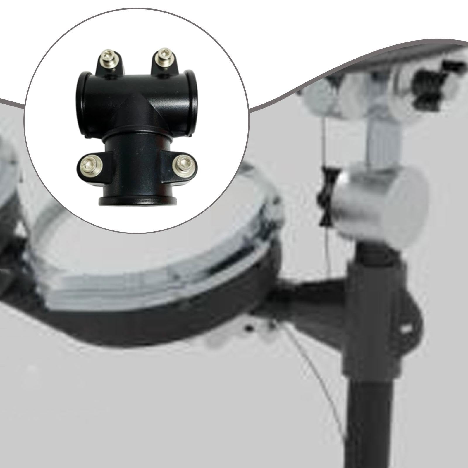 Oshhni Drum Rack Clamp Verbindungsklammer Elektronische Schlagzeughalterung T-klammer für 38mm Stangen Robuste Konstruktion aus Pp Und Metall für Musiker