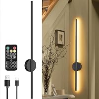 Aipsun Akkumulátoros Fali Lámpa 10000 mAh - 100 cm Vezeték Nélküli LED Világítás Távirányítóval, Tompítható, Időzíthető, Nappali, Hálószoba 1