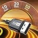 Awescam DisplayPort 2.1 Cable, 80Gbps High-Speed DP 2.1 Cable,16K@60Hz, 8K@120Hz, 4K@240Hz, Support Dynamic HDR/HDCP/DSC and 3D, G-Sync FreeSync Gaming PC, Gaming Monitor, Braided, 6.6 FT, Black