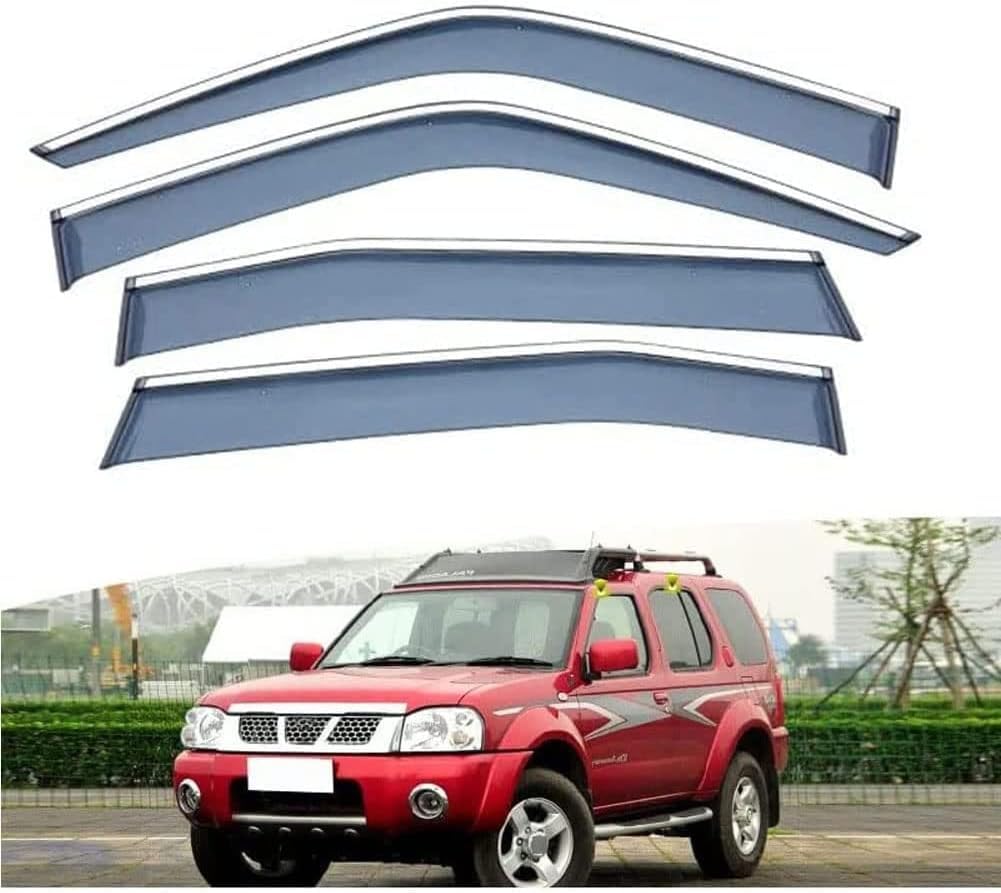 FengXH 4Pcs Smoke Tint Car Window Deflectors for Nissan Paladin 2004+