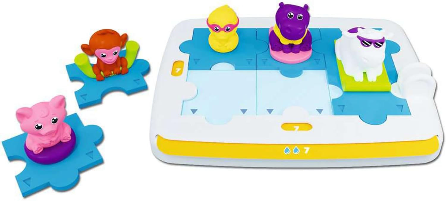 ThinkFun Friends: Badespaß - Logikspiel ab 3 Jahre: Schweinchen Peters Logik-Puzzle