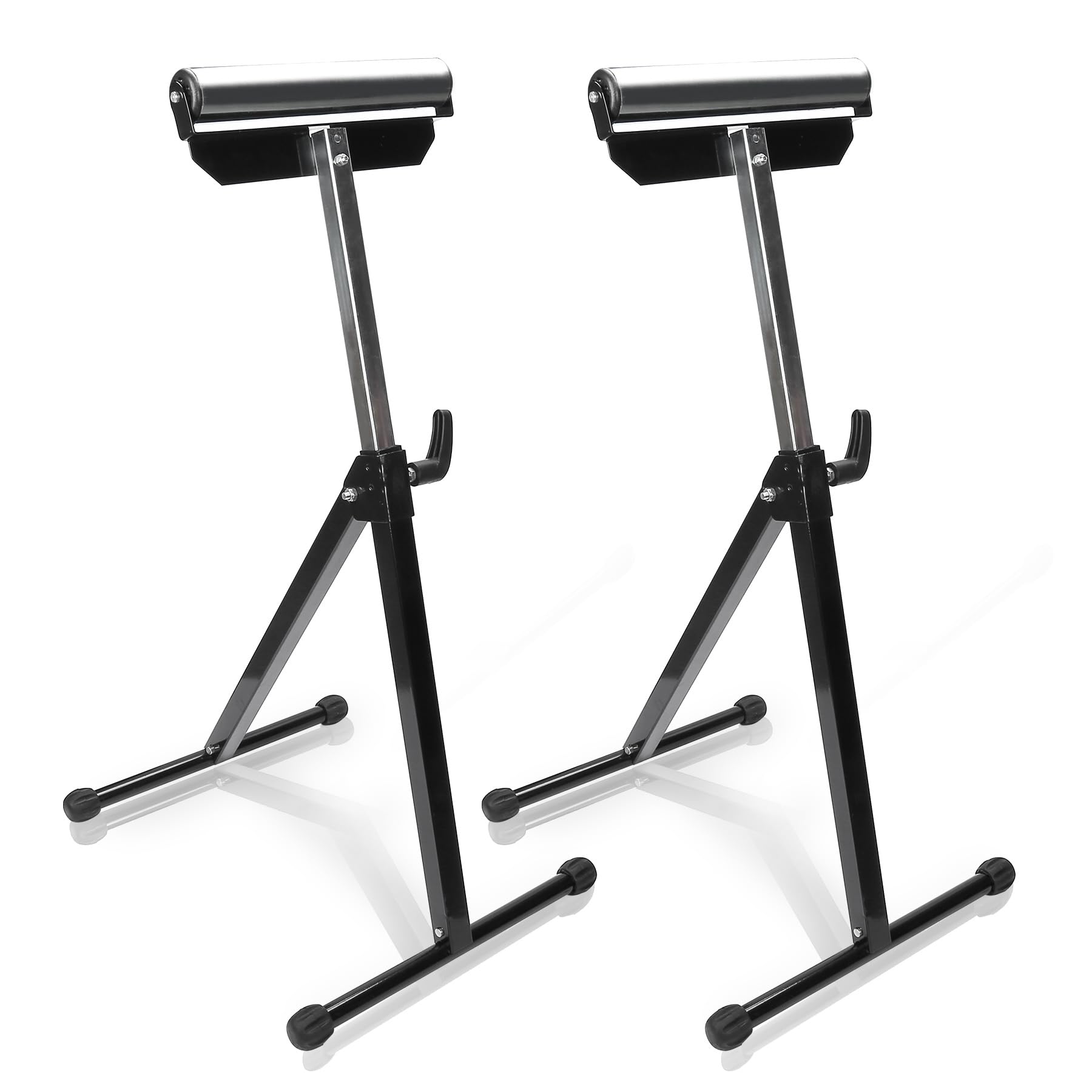 Zestaw 2 kołowrotków ze stali A3 – nośność 90 kg, 68-108 cm