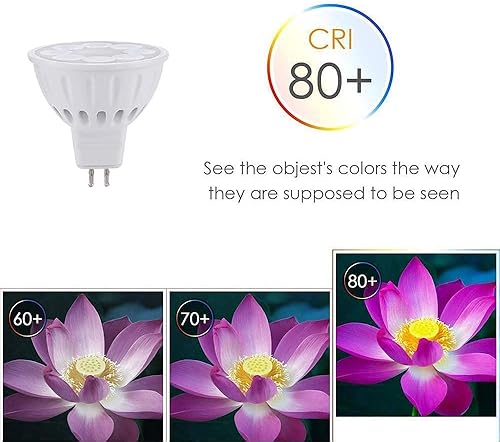 Miniatura 8 de Makergroup Bombillas LED MR16, focos de bajo voltaje para paisaje, 35 W50 W reemplazos halógenos. 5W blanco cálido 2700K-3000K 12V Gu5.3 base bi-pin