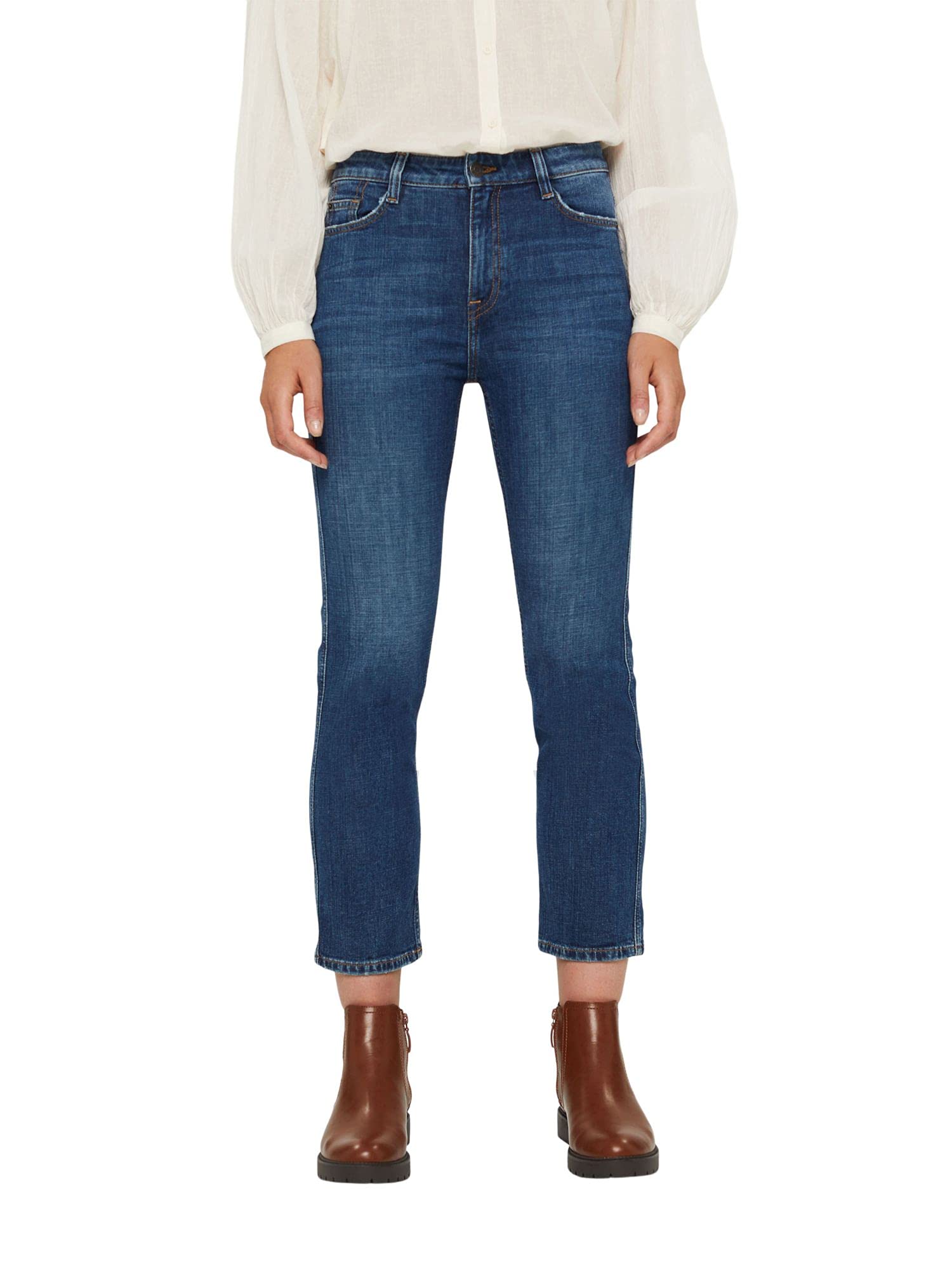 ESPRIT Women's Jeans, 901/Blue Dark Wash, 38S