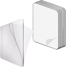 Double Sided Adhesive Pads, Pack of 20, 2.4 x 2.4 inches (60 x 60 mm), Clear Square, Strong Adhesive Putty, Strong Pad Mounting, Magic Tape, Double Sided Tape, Nano Tape, Removable, Traceless