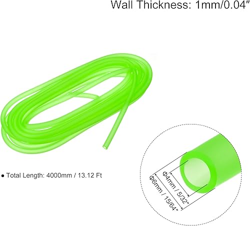 Miniatura 2 de uxcell Manguera de tubo de aerolínea para acuario de 532 pulgadas de diámetro interior de 1564 pulgadas de diámetro exterior, 1 tubo flexible de