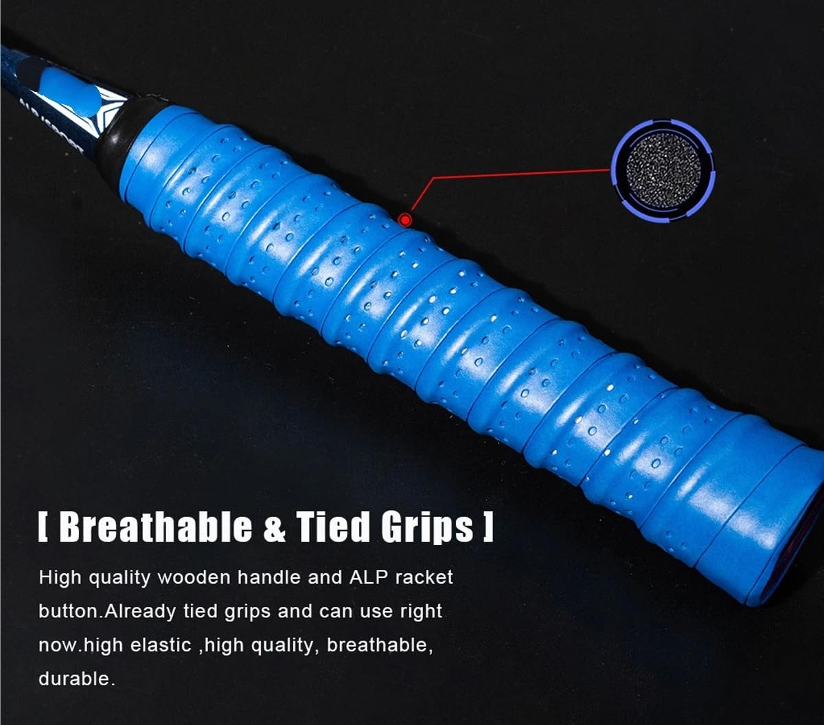 Badminton Set Racchetta da Badminton Professionale Offensiva e difensiva Elastica in Fibra di Carbonio 4U 30 libbre