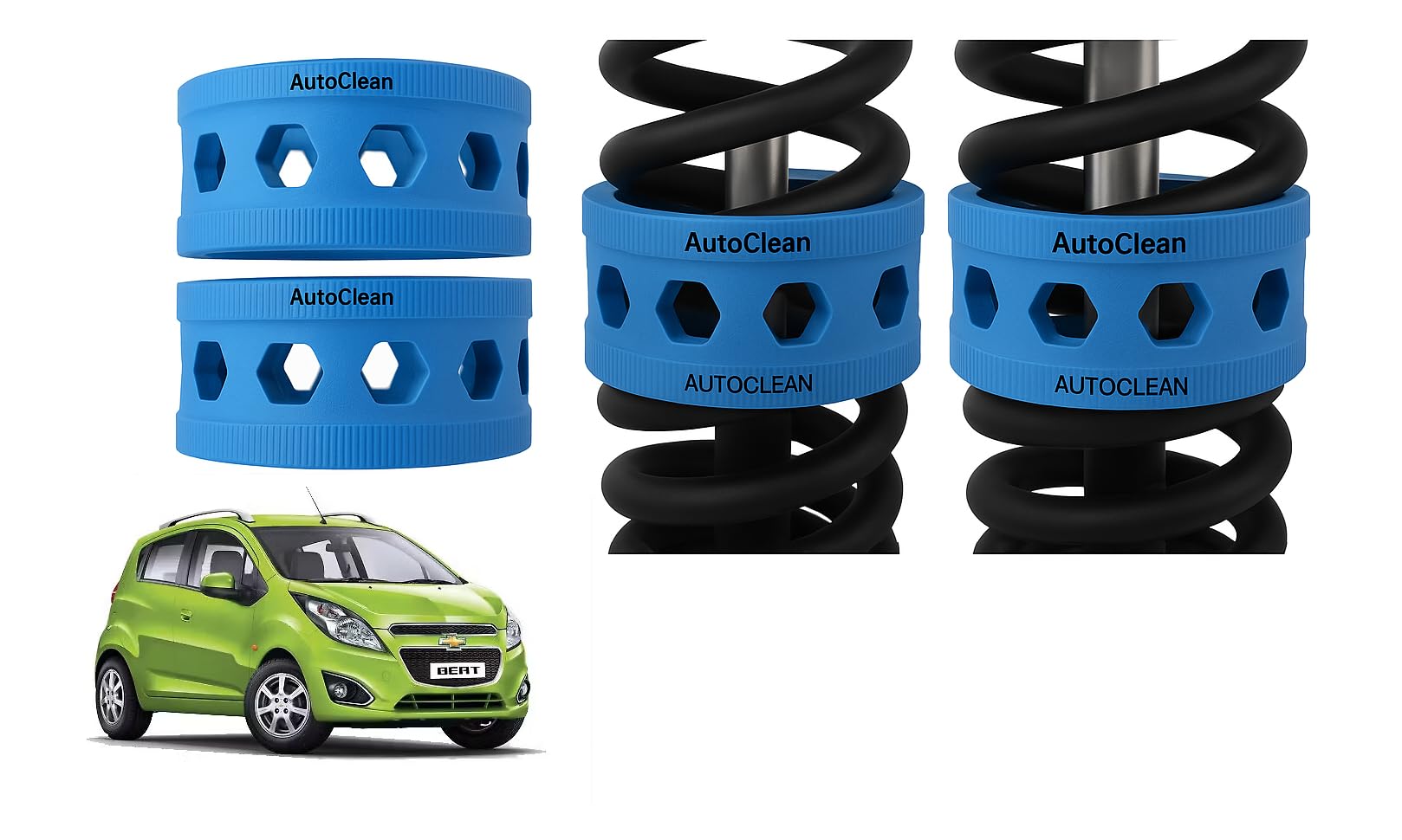 Autoclean Front Coil Spring Rubber Buffer Kit for Beat | Size C | Increases Car Height, Shock Absorber & Suspension Stabilizer Cushioner-picture-17