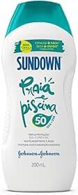 Protetor Solar Corpo e Rosto SUNDOWN® Praia e Piscina FPS 50, 200mL