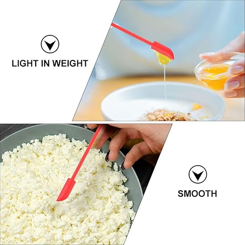 Miniatura 8 de Beaupretty 4 espátulas de silicona de mango largo, espátula antiadherente, espátula de cocina, herramienta de raspador para cocina, hornear,