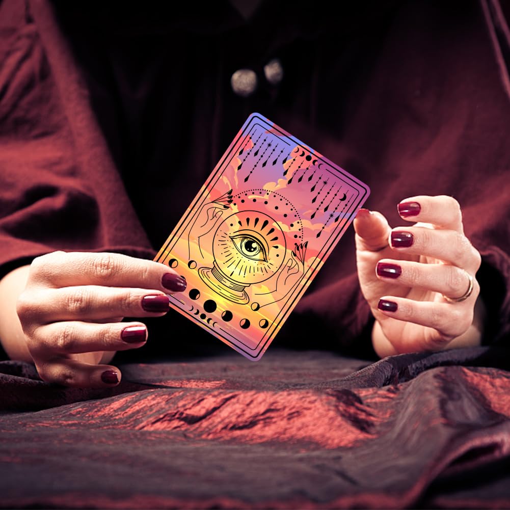 GLOBLELAND Tarot Pattern Clear Stamps Vintage Style Silicone