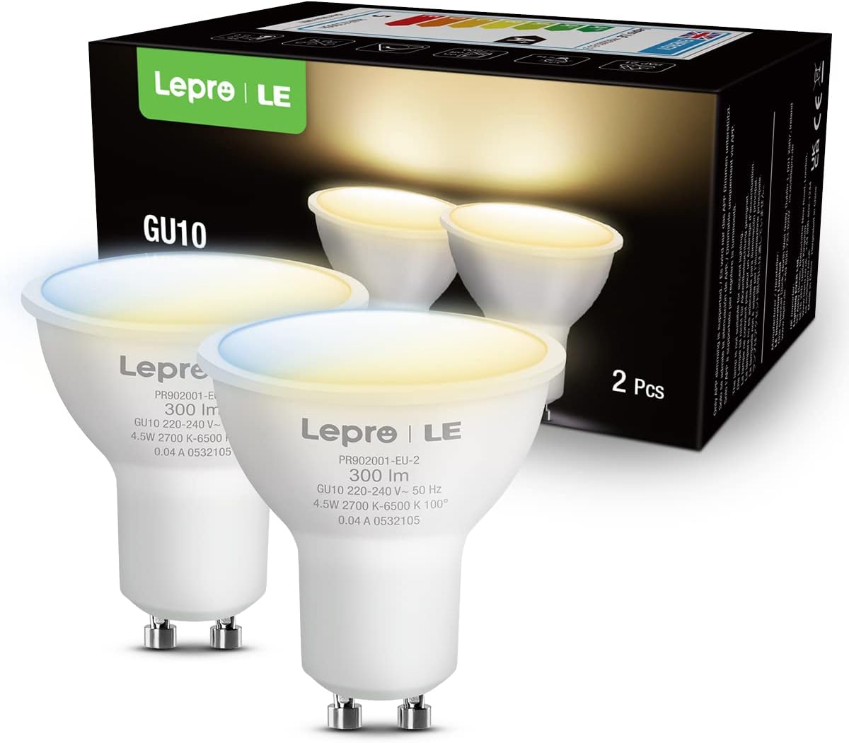 4W 85-265V GU10 lampe à lumière LED blanche chaude... - Grandado
