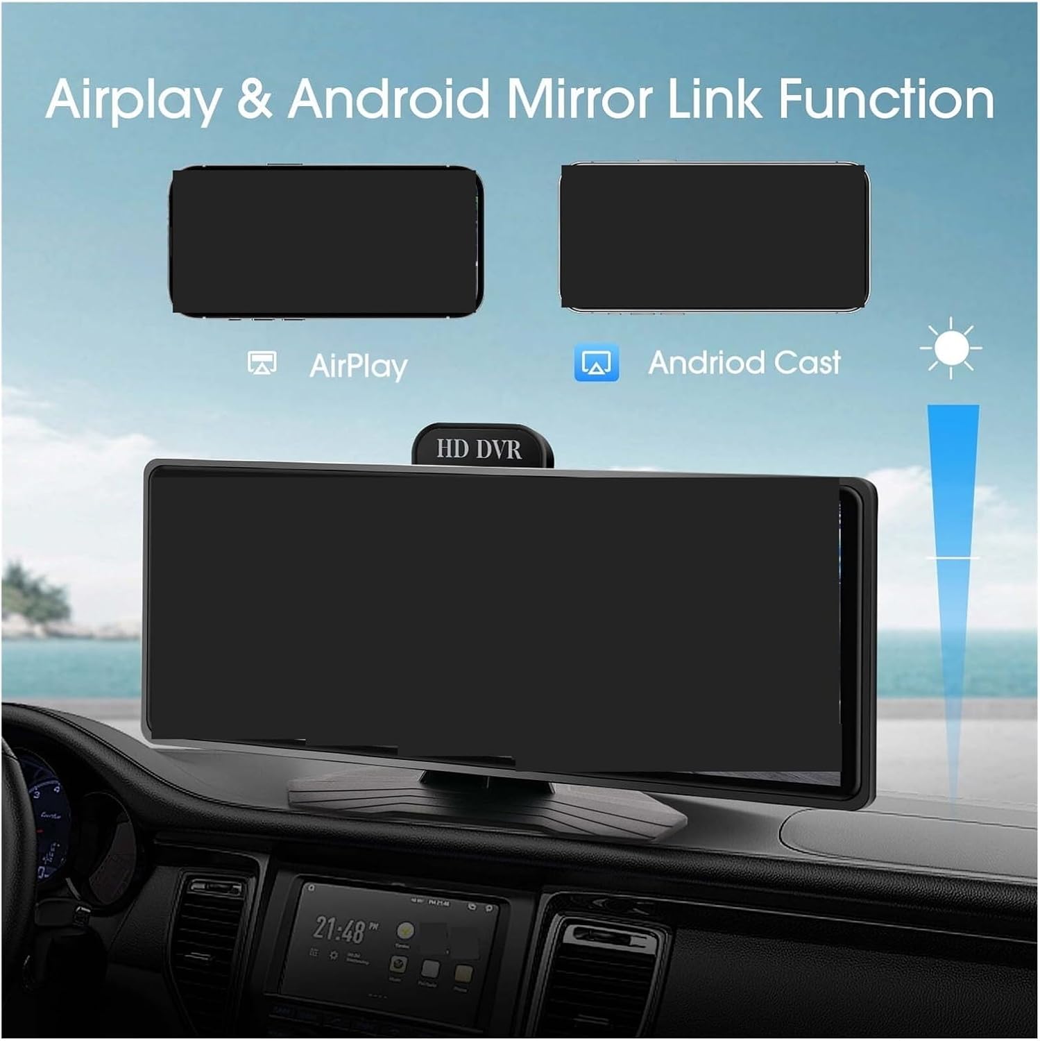 カープレイ ワイヤレス 高画質 Android carplay ワイヤレス carPlay アンドロイド自動表示 用のApple CarPlayとAndroid