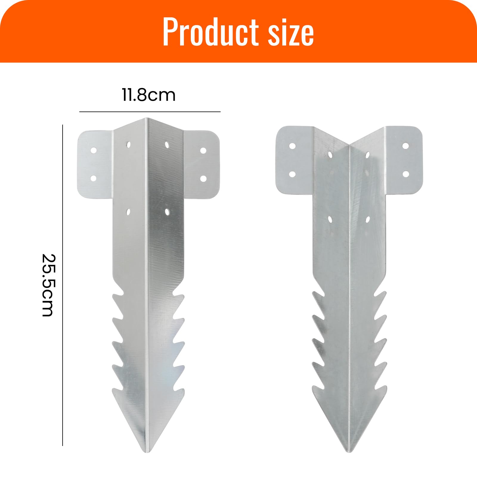 Lot de 10 supports de traverse ferroviaire de 25,5 cm, piquets en bois pour bordure de paysage | Ancrages de fixation, bordures de pelouse, allée, chemin, piquets robustes, supports de traverse en bois