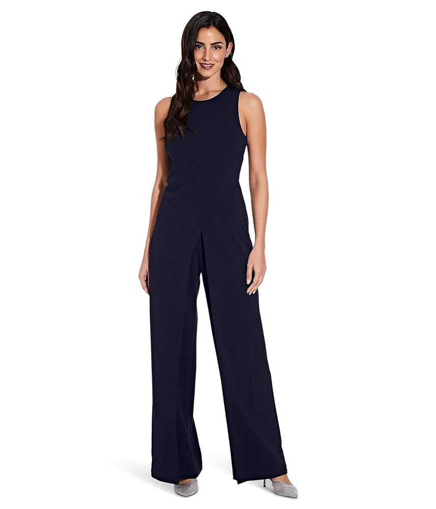 apolina／jump suits／3-5y Sleeveless Asymmetrical Jumpsuit In Midnight - Adrianna Papell