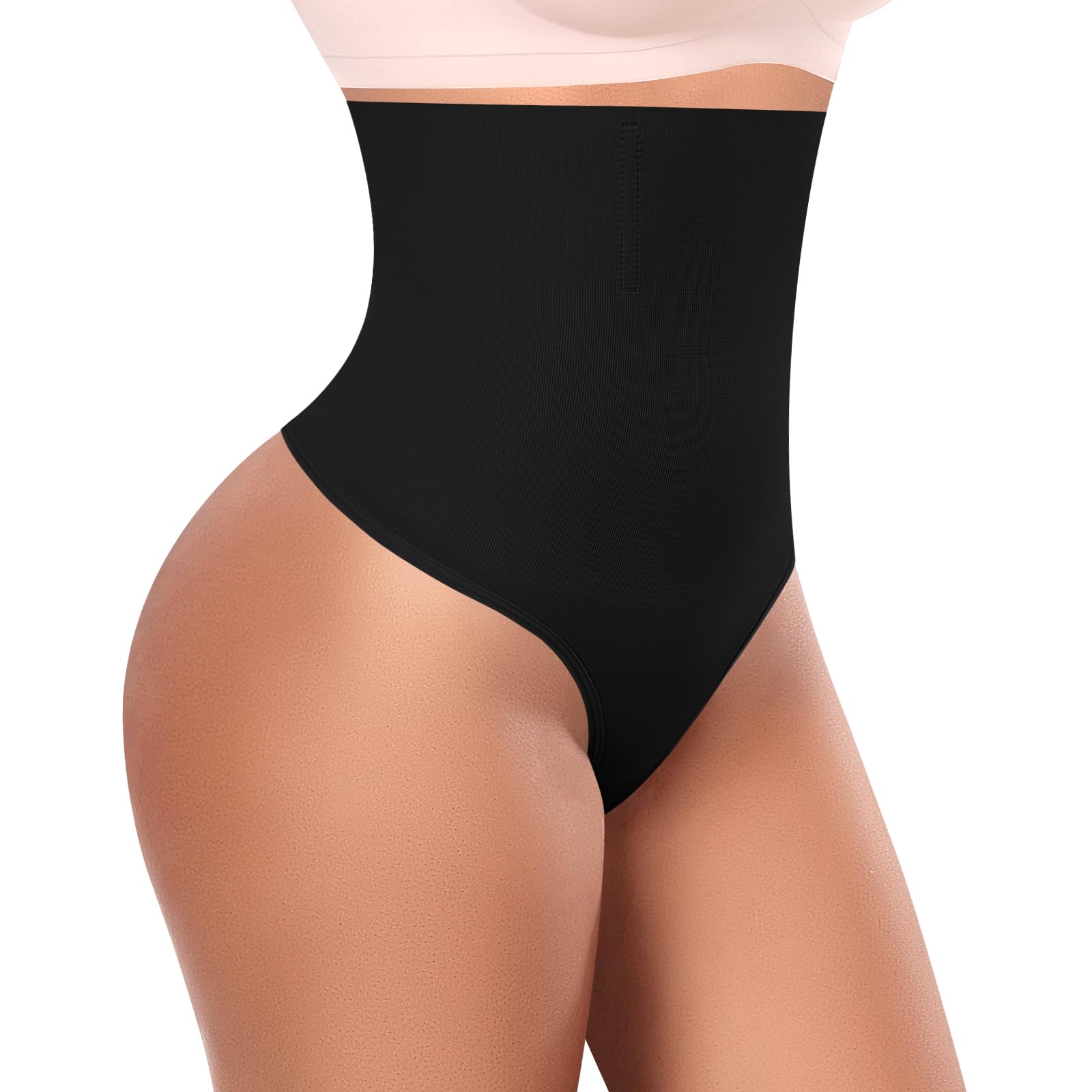 Werena Tummy Control Thong Shapewear for Women High Waisted Body Shaper Panties Shaping Thong Girdle Underwear