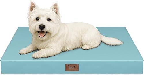 Miniatura 28 de Cama Ortopédica para Perros de Exterior para Perros Medianos y Gatos, Tapete Plano Impermeable para Mascotas con Espuma de Caja de Huevos y Funda