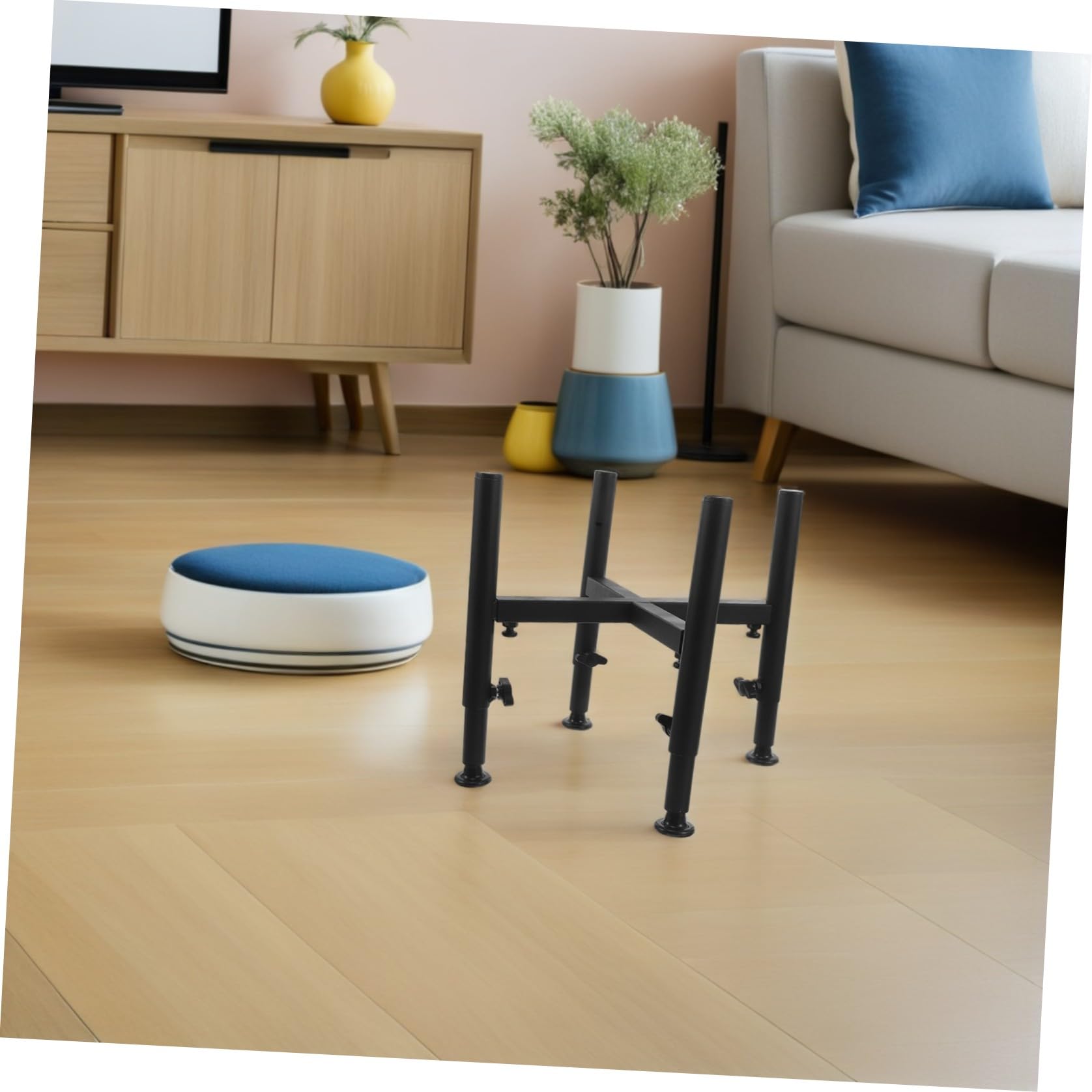 DOITOOL Support Diamètre en Gamelle Chien Acier Surélevé pour Inoxydable de Réglable 6,3-10,2″ Hauteur Ergonomique et Ajustable pour Usage Quotidien en Foyer Actif