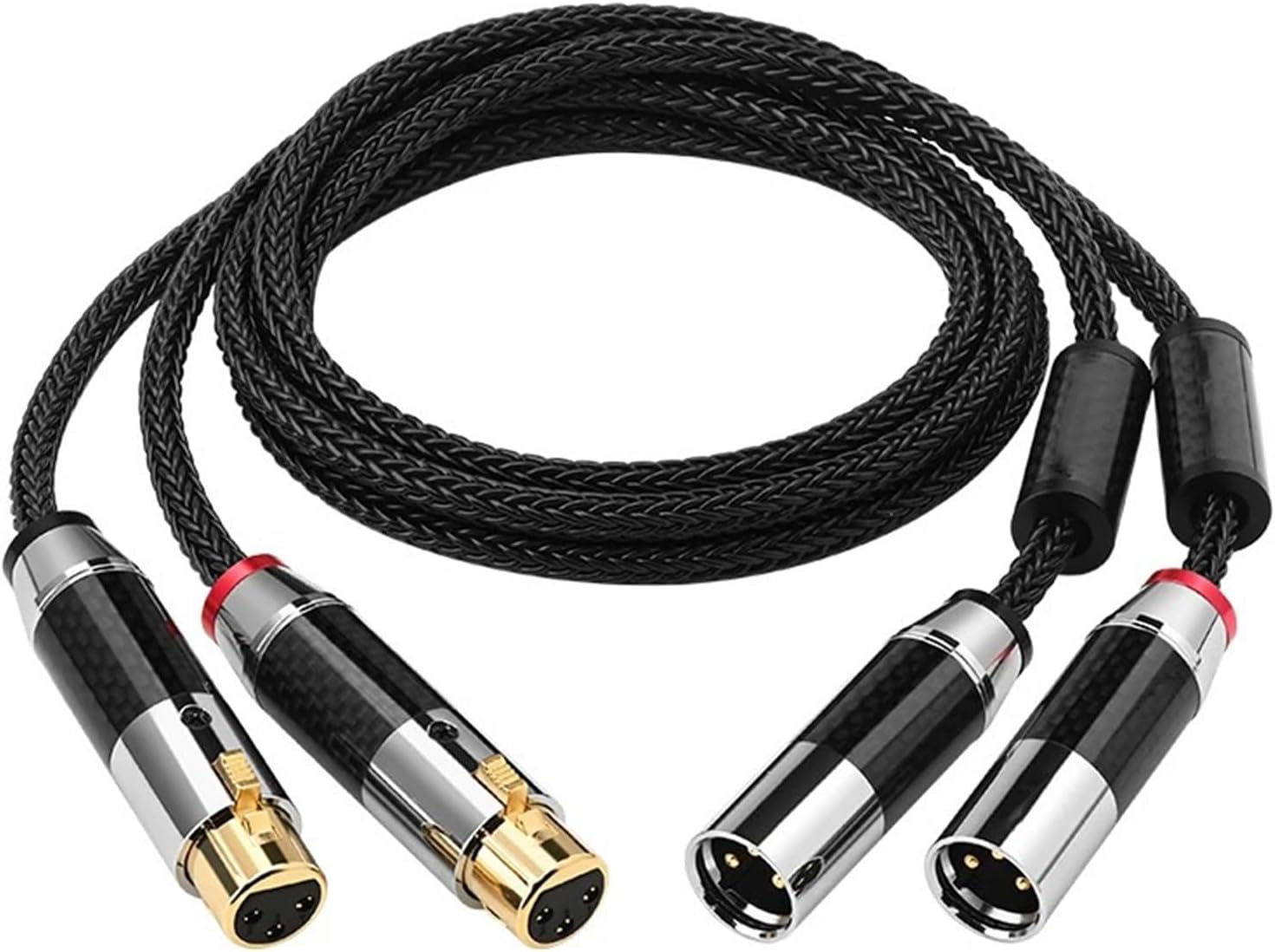 単結晶銅銀メッキキャノンオス-メスバランスオーディオケーブル（ミキサー、マイク、スタジオレコーディング、ライブサウンド機器用）(5