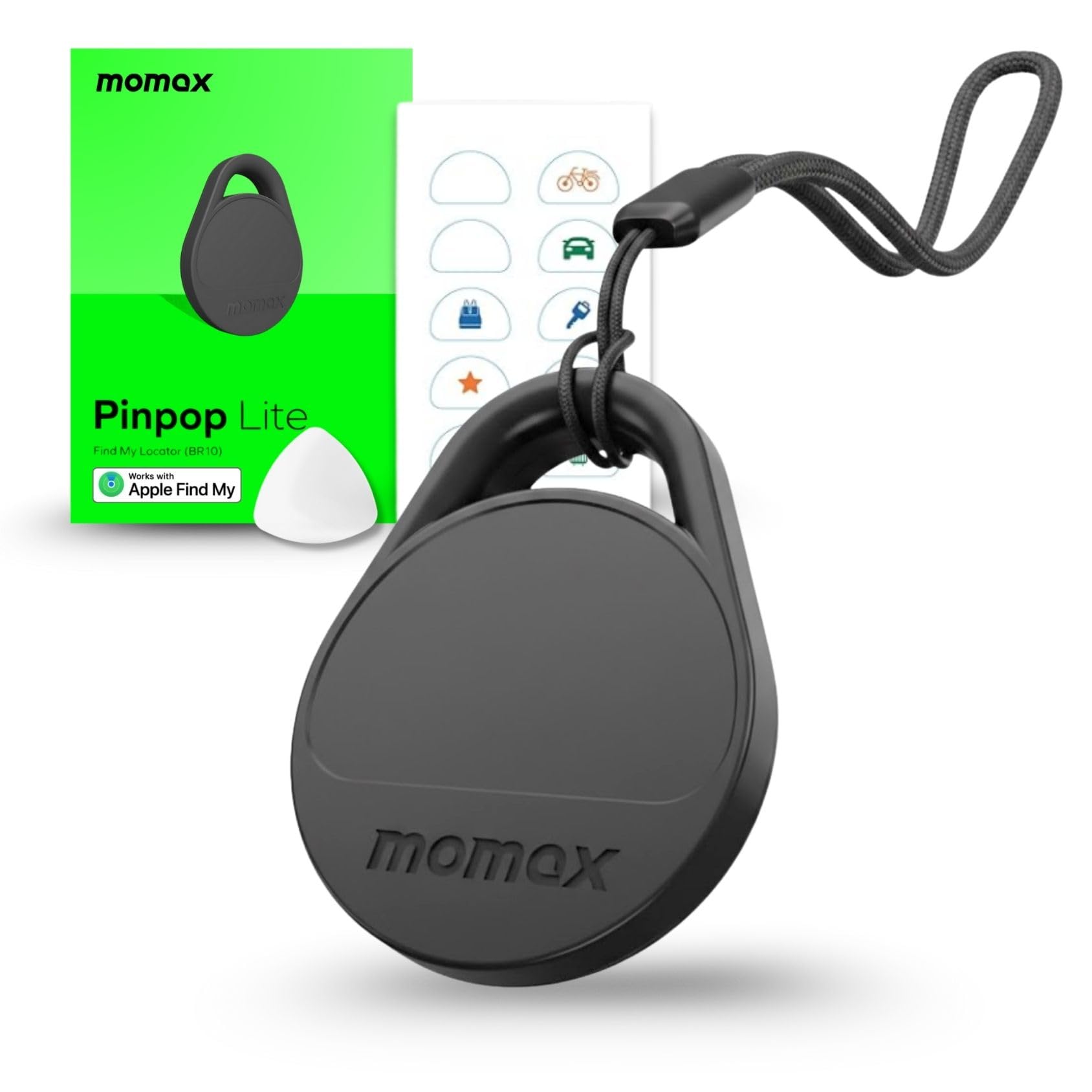 Amazon.co.jp: MOMAX エアタグ 紛失防止タグ 【MFI認証済み】 gps 小型