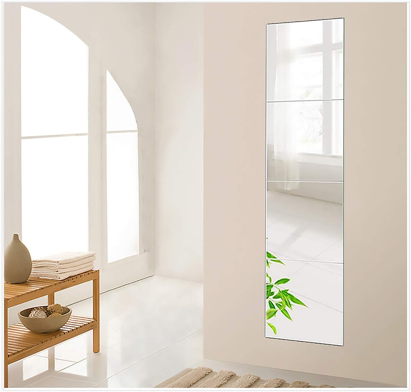 Beauty4U 4-Piece 12 Inch Wall Mirror 