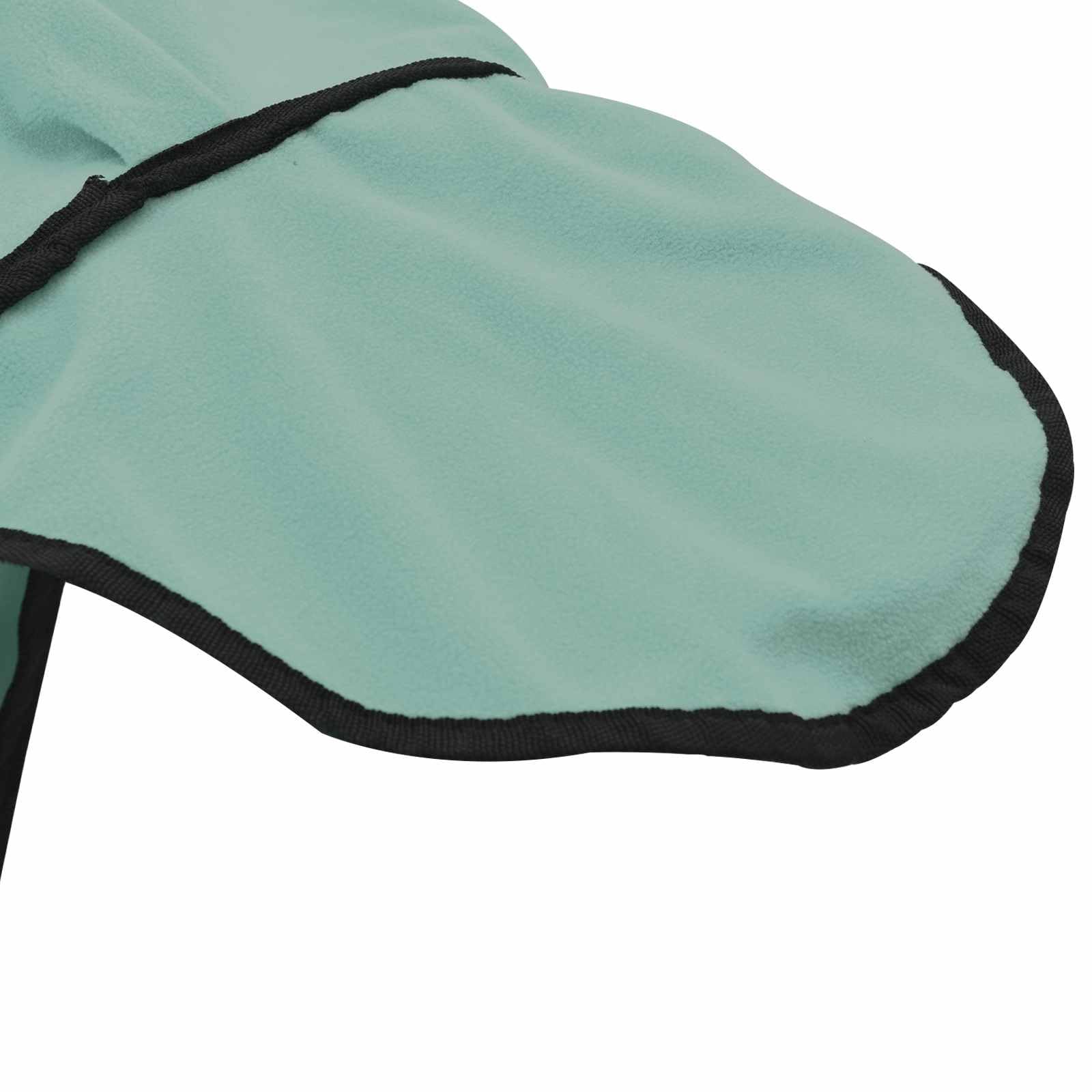 Manta para caballo verde especial, 75 cm, poliéster, transpirable, resistente al viento, impermeable, forrada con faja y correa cruzada, para invierno, protección