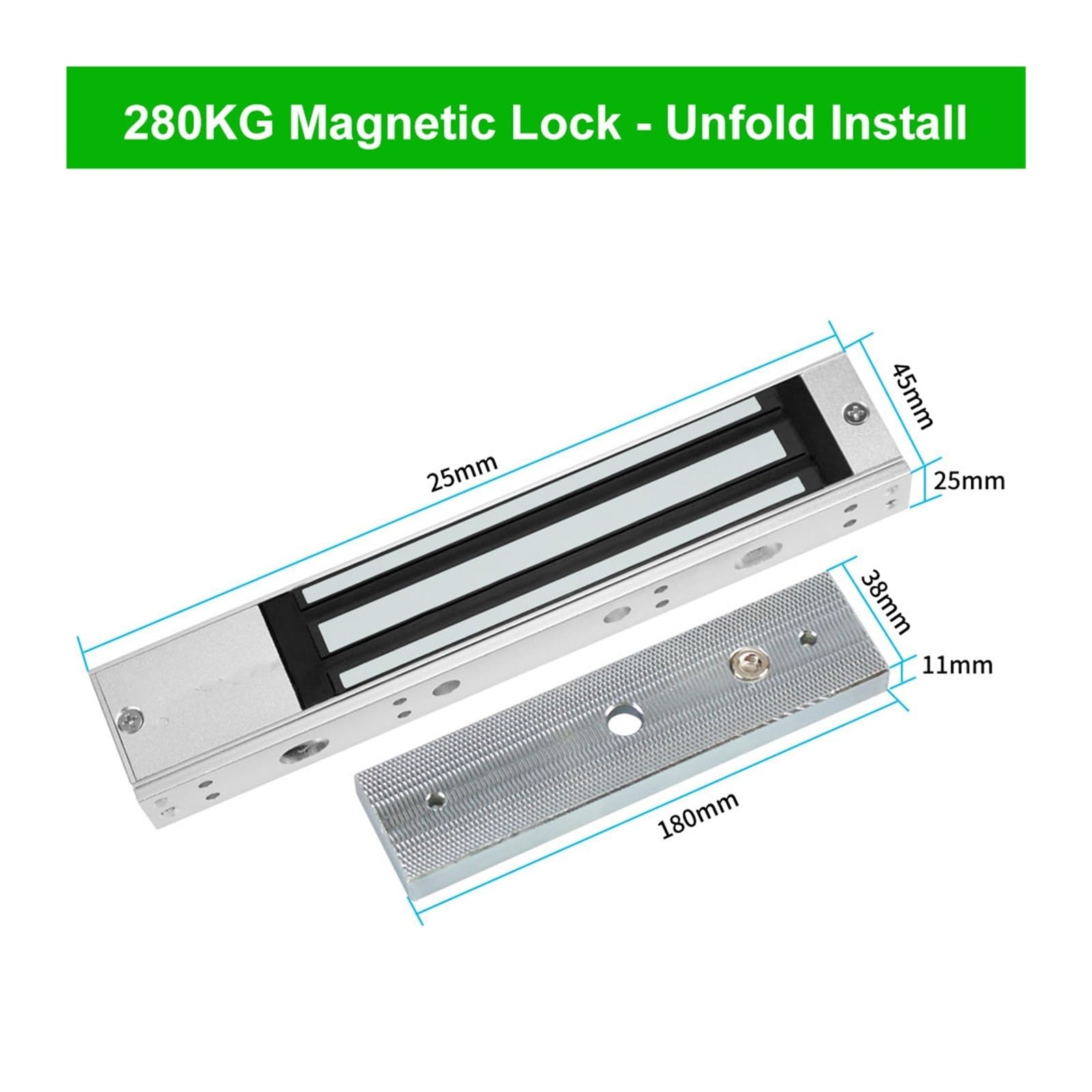 DC12V Blokada elektromagnetyczna 350lbs Elektryczna blokada magnetyczna wodoodporna elektroniczna blokada drzwi 60 kg 280 kg / 600 lbs Holding Force