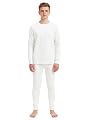 Bodycare Insider Anti-Bacterial Solid Kids Thermal Top & Bottom Set Off-White