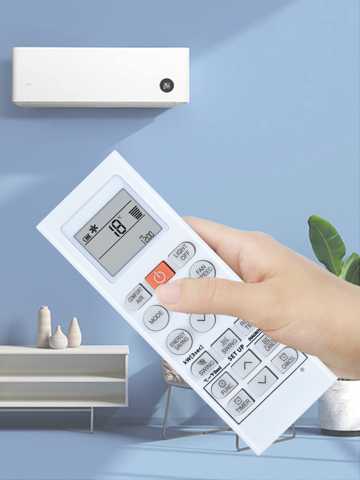 ALLIMITY Klimaanlage Fernbedienung Ersetzen für LG AC Air Conditioner AKB74955604 AKB73995805 AKB75215401 AKB74955602 AKB74955603 AKB75215402 AKB74955615