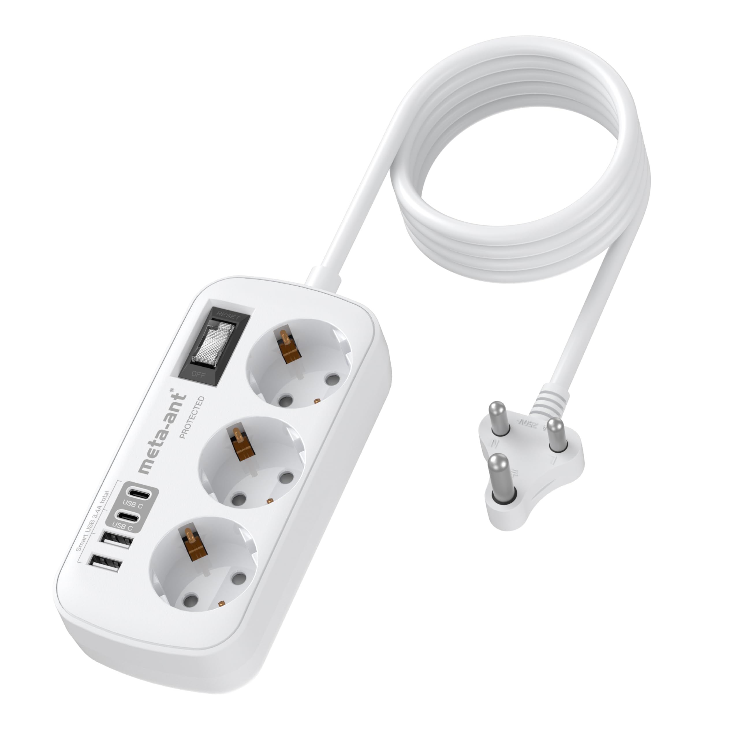 Meta-ant Reiseadapter UK USA Adapter England Deutschland Stecker
