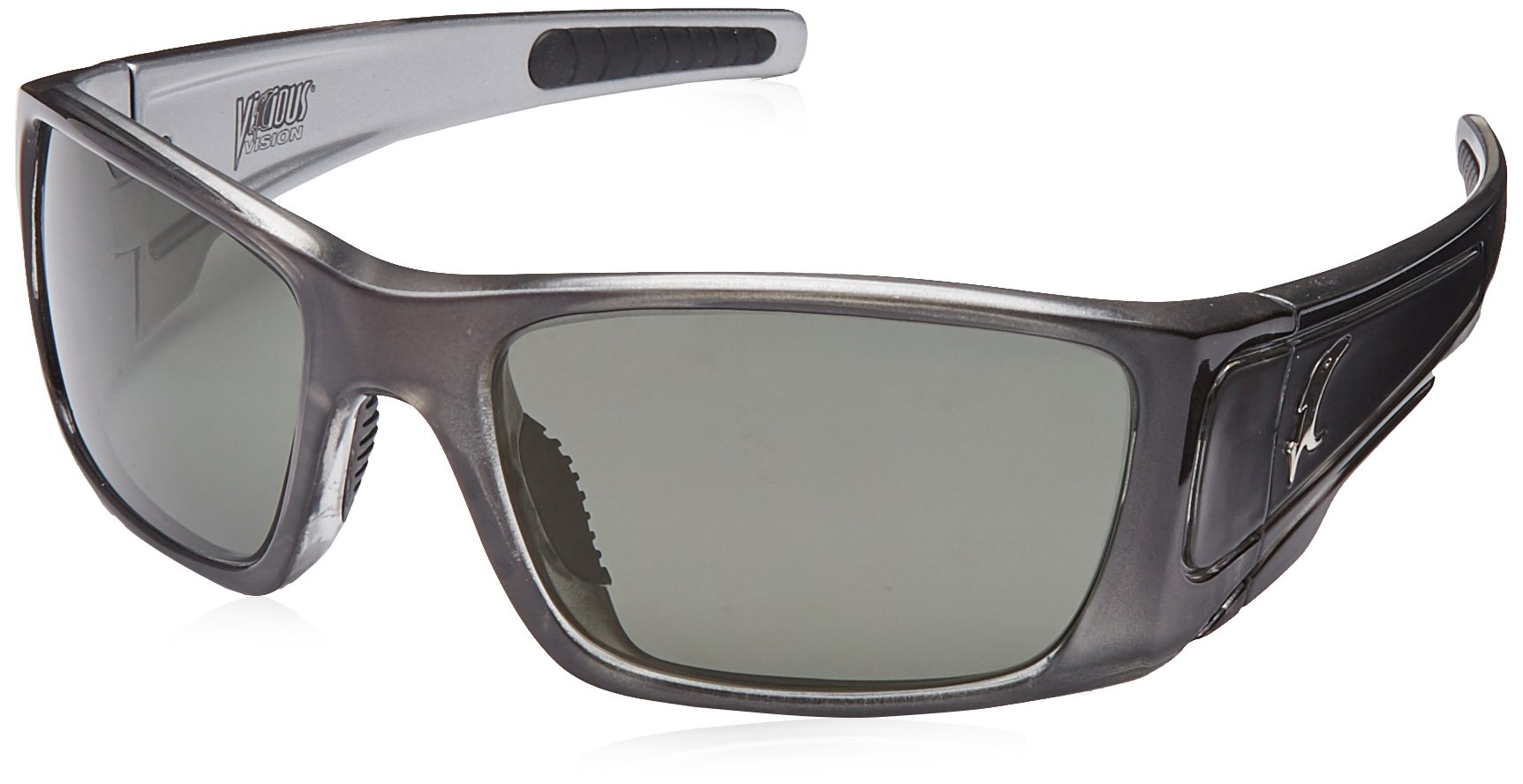 Vicious Vision Vengeance Pro Series Polarized Lens Sunglasses, Smoke Grey
