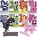 Carpeta® - 8 x Dino Puzzle 3D ┃ Mitgebsel ┃ Kindergeburtstag ┃ T-Rex ┃ Kinder lieben das Dinosaurier Basteln