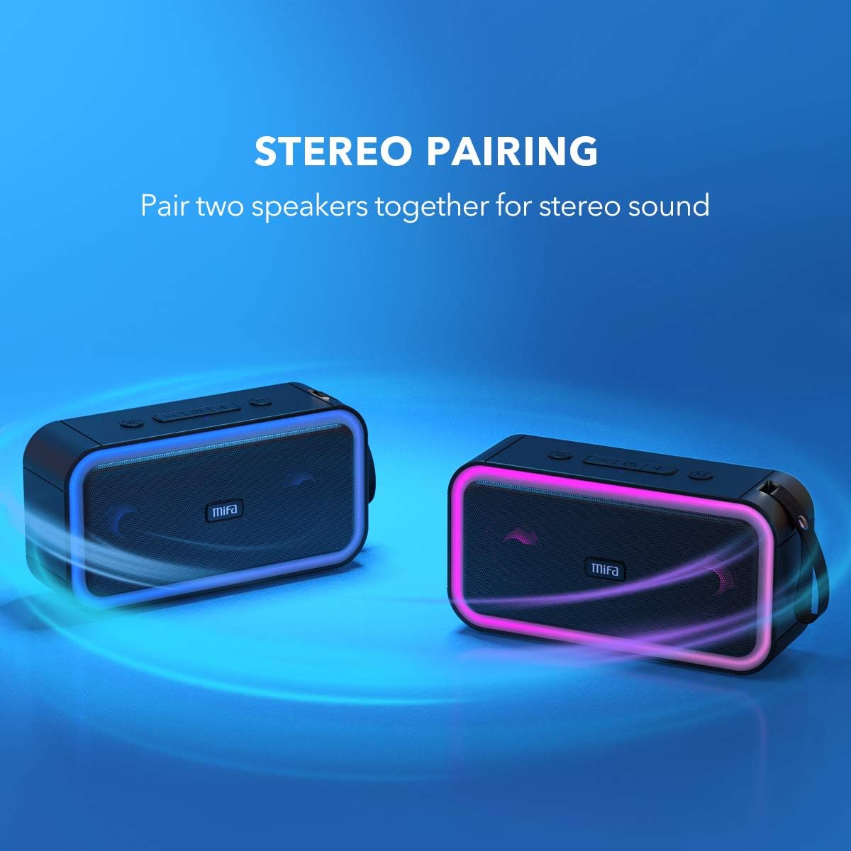 Hоt Dеаlѕ LED Bluetooth Speakers, MIFA F60 IPX7 Waterproof Wireless Stereo Soundbox Portable Boombox for Kids, Outdoor Party, TF Card Aux-in Hands-Free Calls Flаѕh Dеаlѕ - 70% оƒƒ LED Bluetooth Speakers, MIFA F60 IPX7 Waterproof Wireless Stereo Soundbox Portable Boombox for Kids, Outdoor Party, TF Card Aux-in Hands-Free Calls