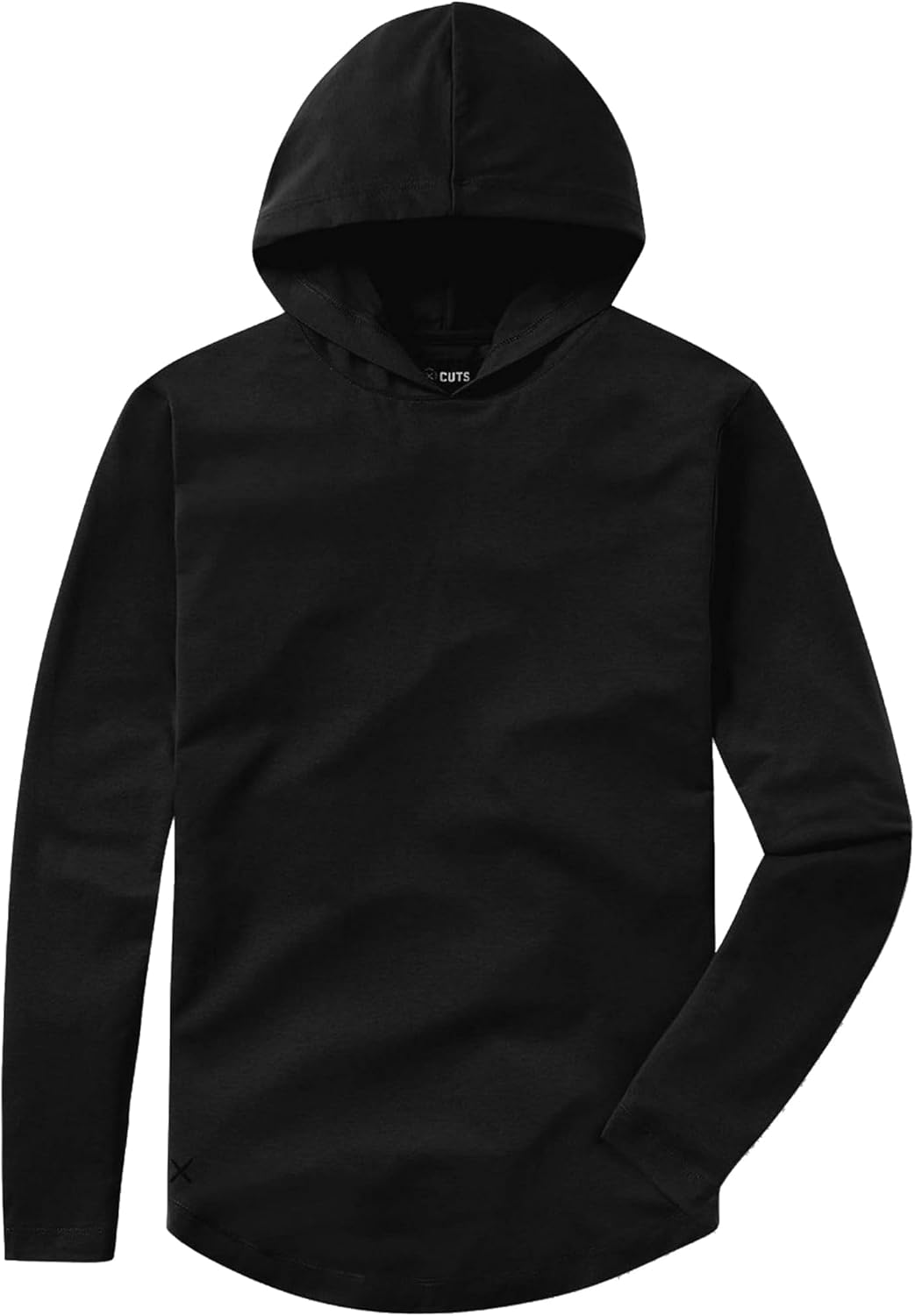 Cuts Clothing Men's Premium AO Casual Hooded Long Sleeve Shirt | Classic Curve Hem | PYCA Pro Soft Fabric
