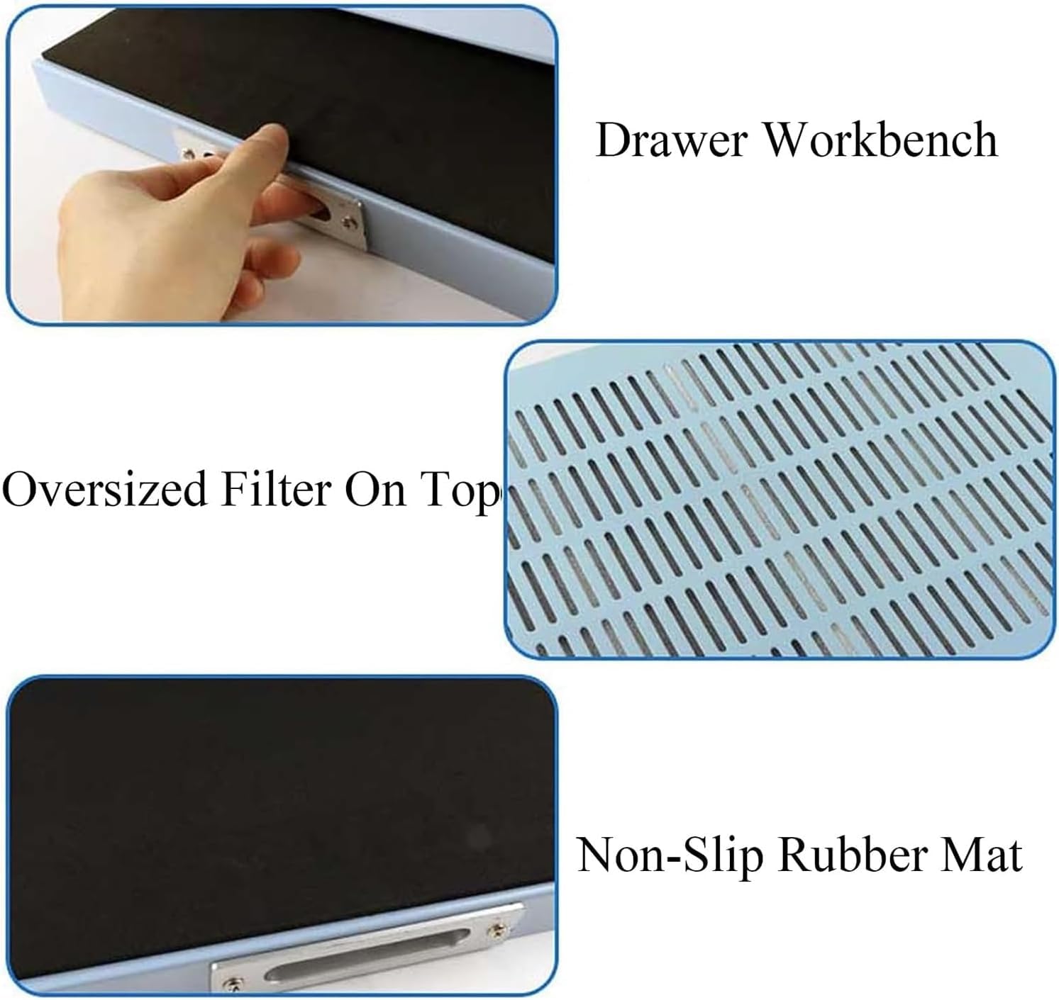 Mesa de Trabajo con Flujo de Aire Limpio, Cabina de Flujo laminar Vertical, Mini Mesa de Trabajo para Sala Libre de Polvo, Mesa de Trabajo portátil con Flujo de Aire laminar Limpio