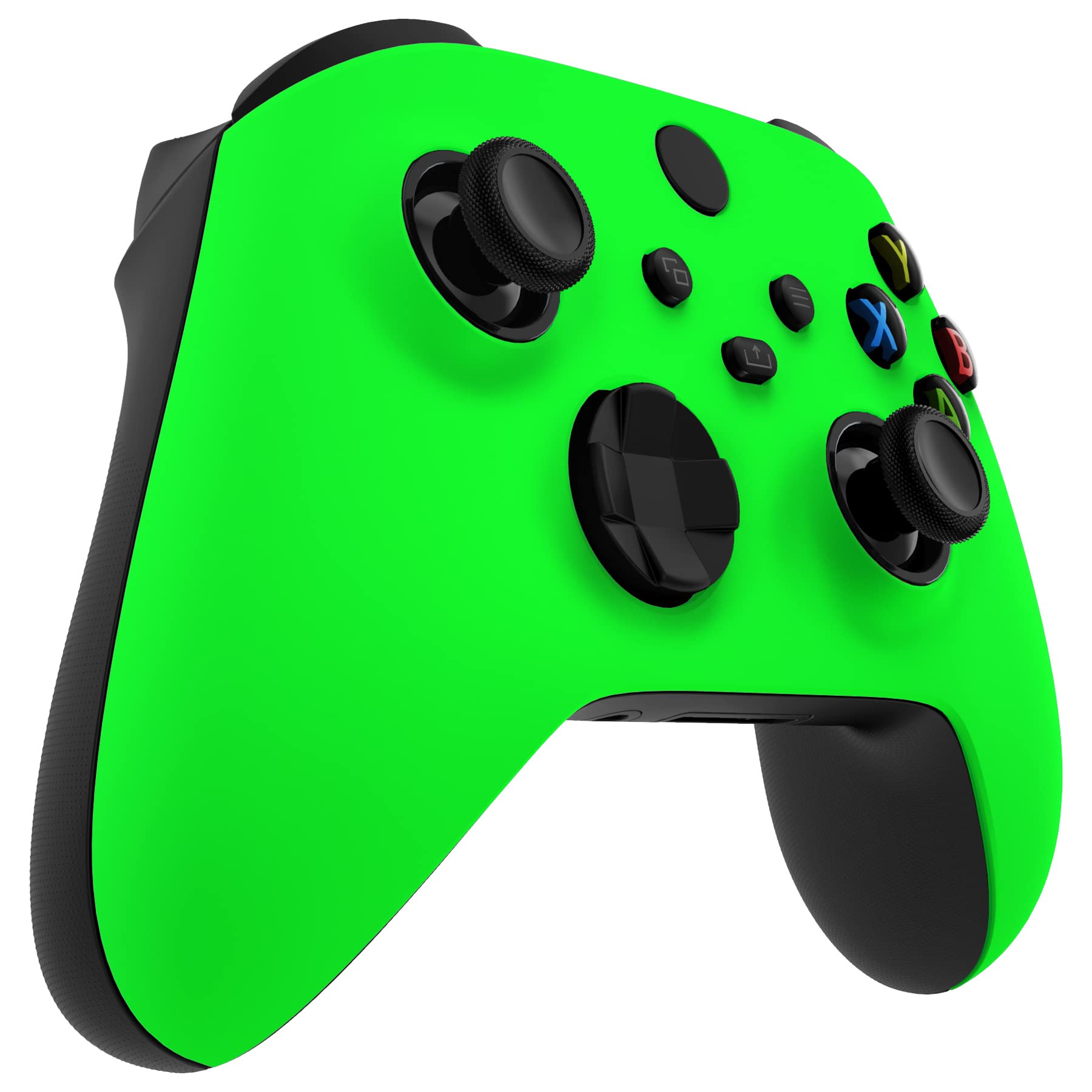 eXtremeRate Cover Custodia Magnetica per Xbox Series X S Controller,FaceMag Copertura Scocca Anteriore Anelli Accessori Ricambio per Xbox Series X S Joystick Model 1914-Verde Fluorescente