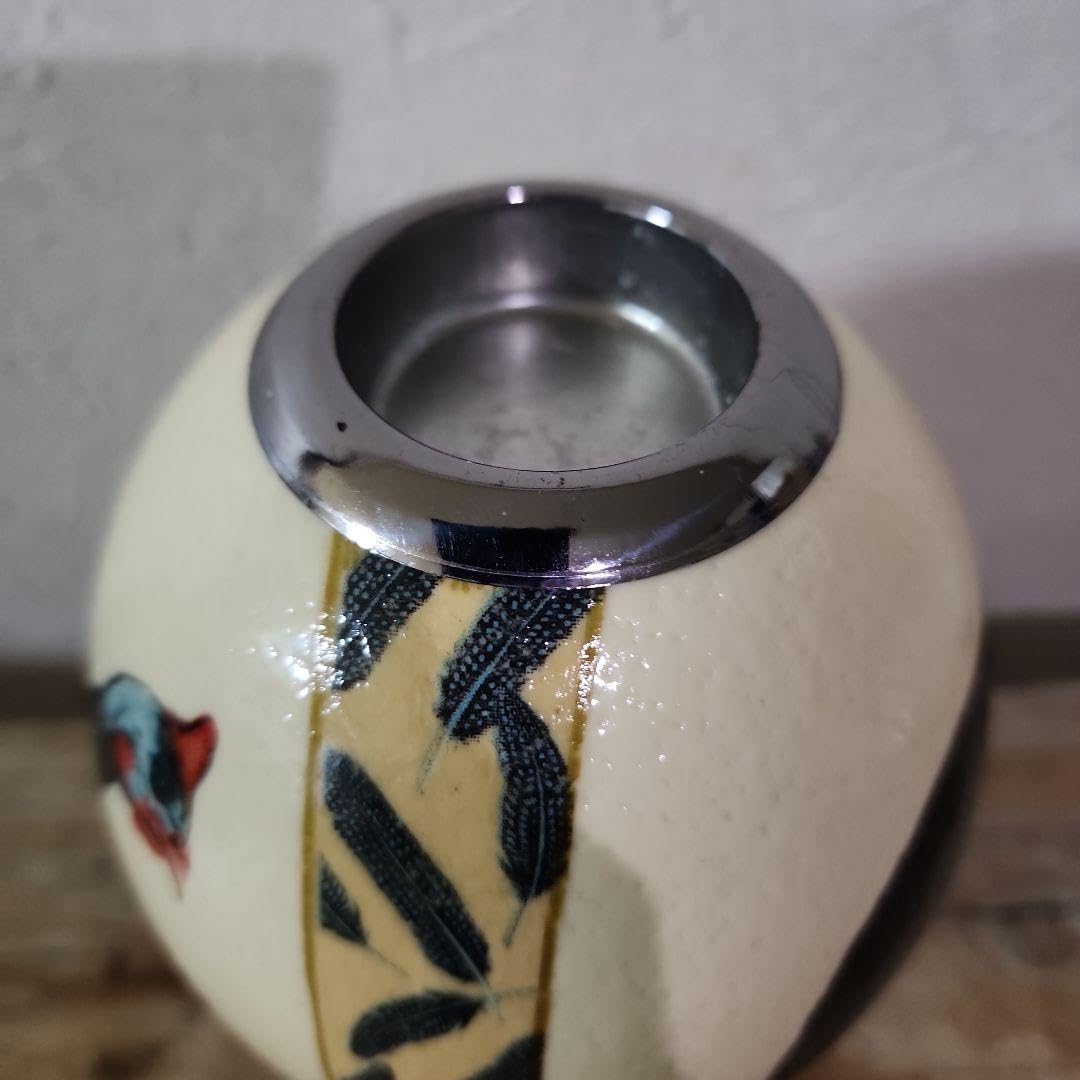 Amazon.co.jp: ダチョウの卵 アート 置物 エッグアート キャンドル