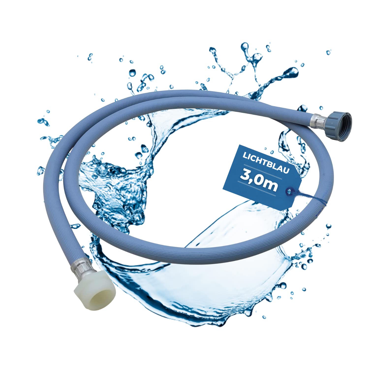 LICHTBLAU Inlet Hose Extension 3m - Washing Machine & Dishwasher