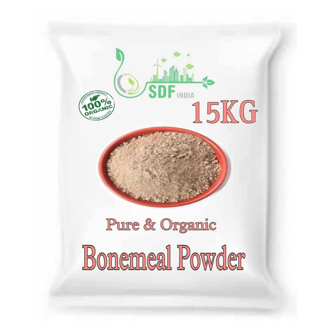 SDF India Bone Meal for Plants Home Gardening | Steamed Bone Meal | Rich in Phosphorus and Calcium | Natural Plant Fertilizer| (15KG) (B0B1YBCNT8) Amazon Price History, Amazon Price Tracker