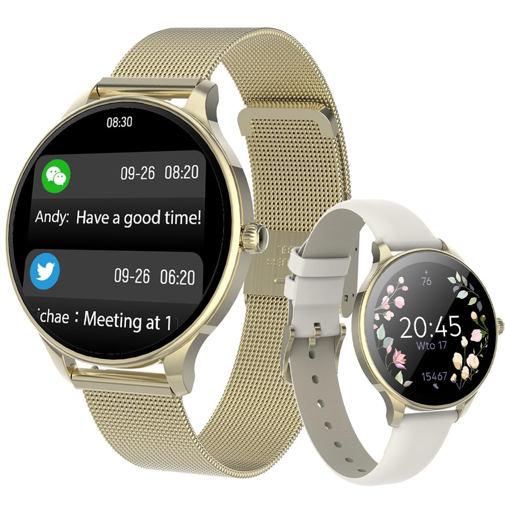 Smartwatch Forever Velora SB-306/ Notificaciones/ Frecuencia Cardíaca/ Oro