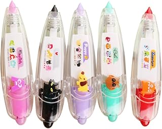 EXQUIMEUBLE Fita De Correção Fofa Fita De Correção DIY Fita De Correção Decorativa Caneta Fita Decorativa Fita De Correção De Whiteout Fita De Correção Colorida Tipo Push Itens Decorativos