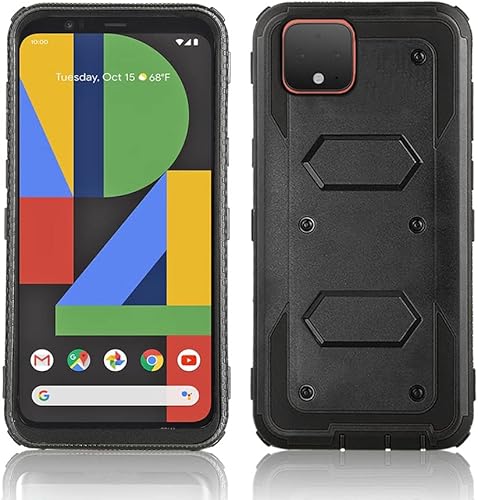 Miniatura 6 de Asuwish Funda para teléfono para Google Pixel 4 XL, híbrida, resistente, a prueba de golpes, a prueba de caídas, cuerpo completo, resistente, móvil,