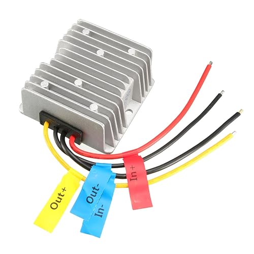 uxcell Regulador Convertidor de Voltaje CC/DC DC 12V Step-Up a DC 48V 3A 144W Transformador de Impulso de Potencia Impermeable