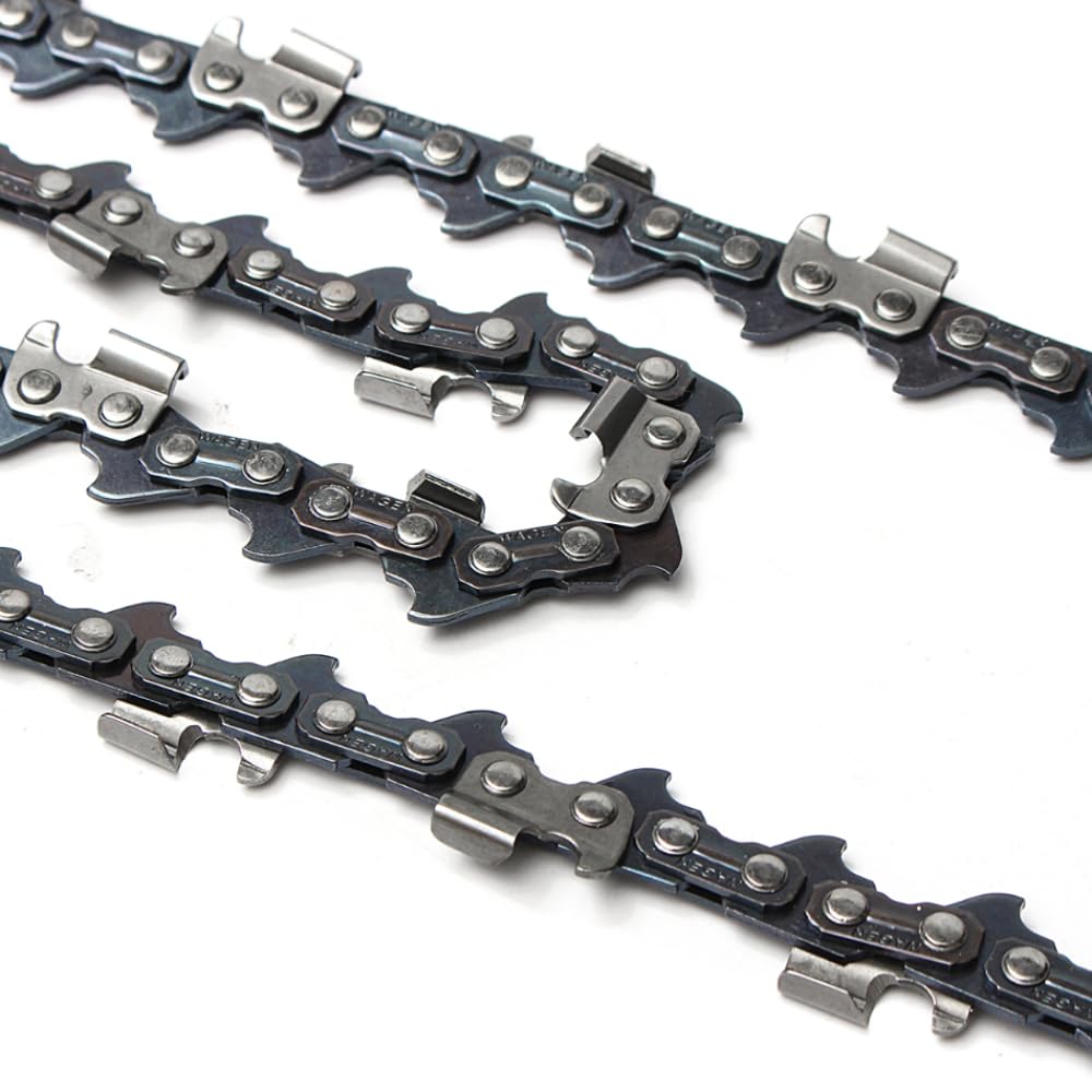 Cadena de motosierra semicincel acero cromado | Cadena de motosierra eléctrica semicincel, paso de 3/8 LP, varios tamaños, reemplazo de 10-20 pulgadas(20inch 76drive Link)
