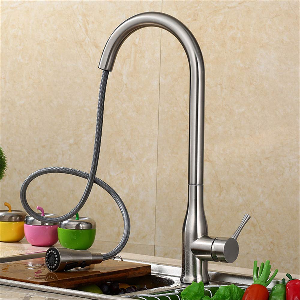 Robinet d'évier de cuisine rétractable pour simplifier la vaisselle