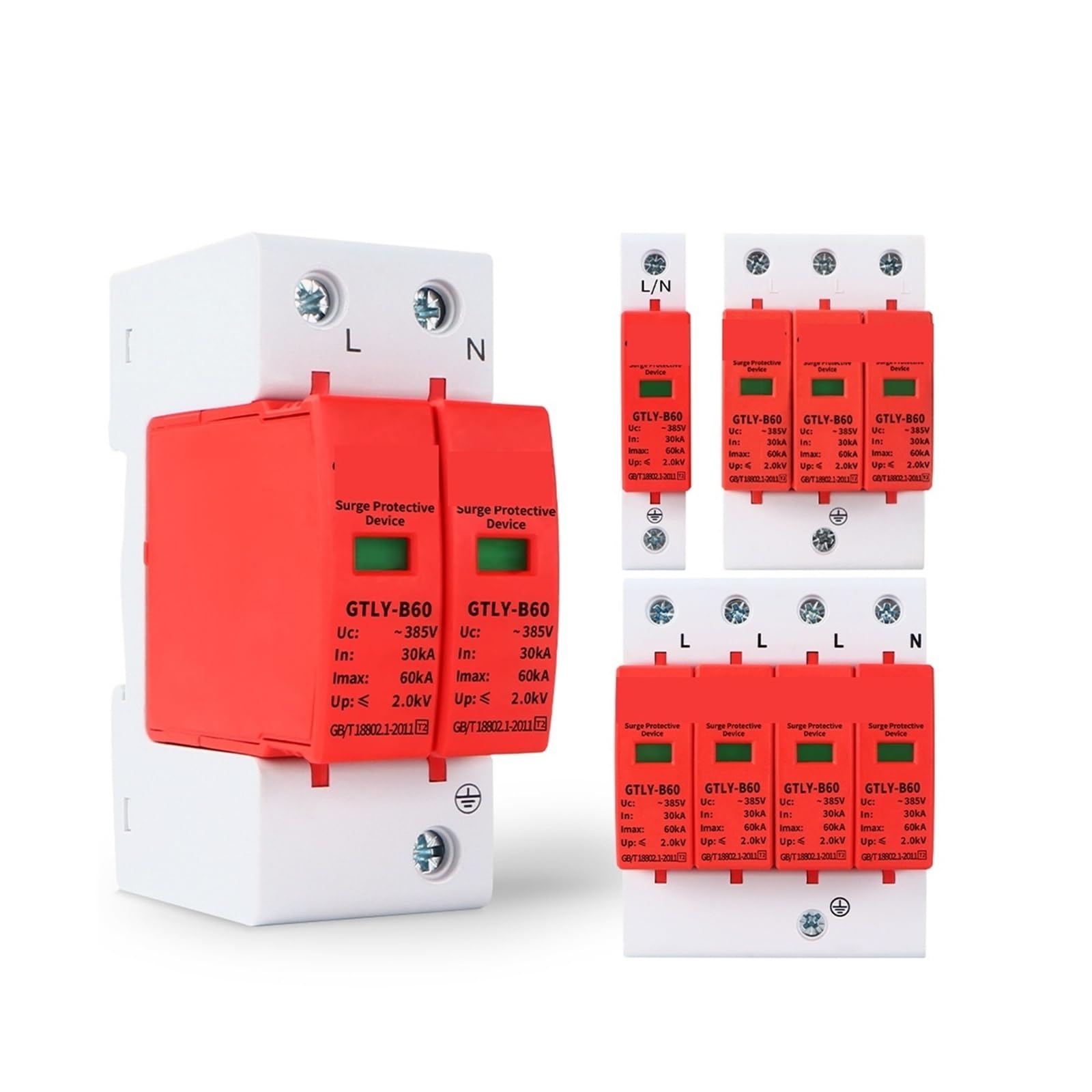 Protector contra sobretensiones AC SPD para asegurar cuadros eléctricos 7